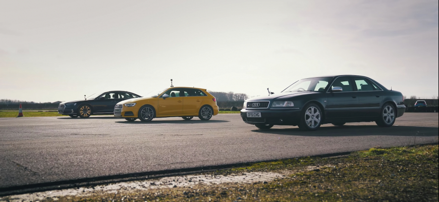 Šprint Audi S8 D2, S3 a A8 TDI: Stačí stará S8 nový hothatch a dízel?