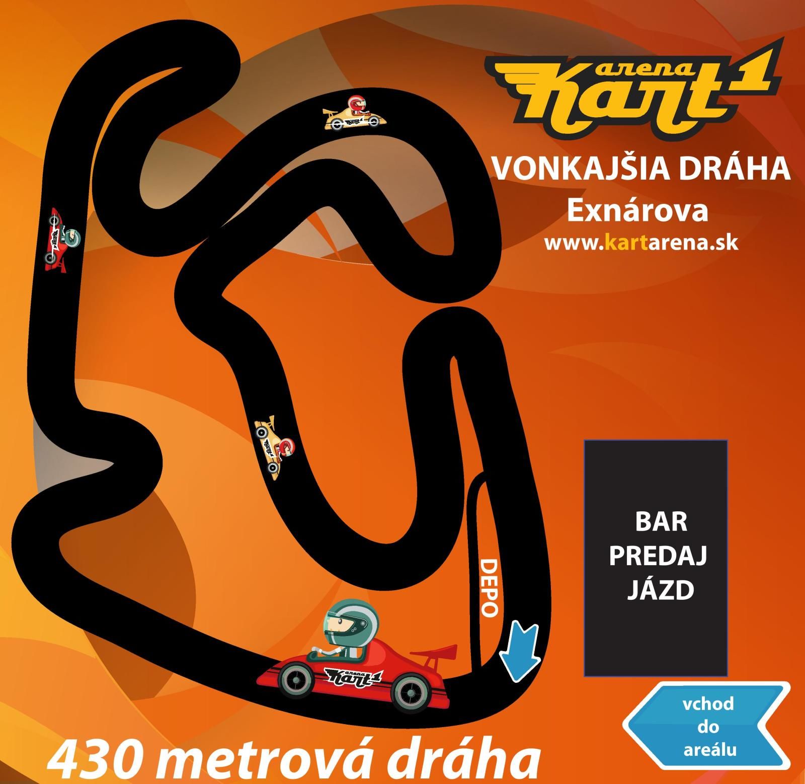 Kart1 Arena otvára vonkajšiu trať