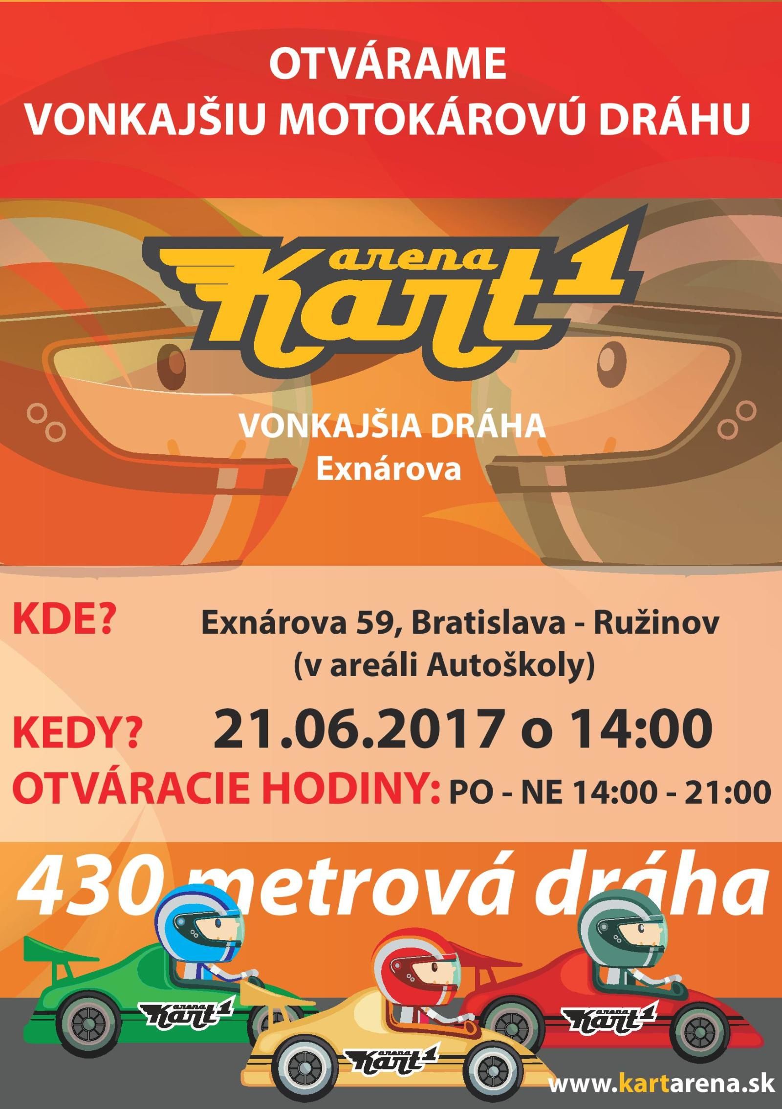 Kart1 Arena otvára vonkajšiu trať