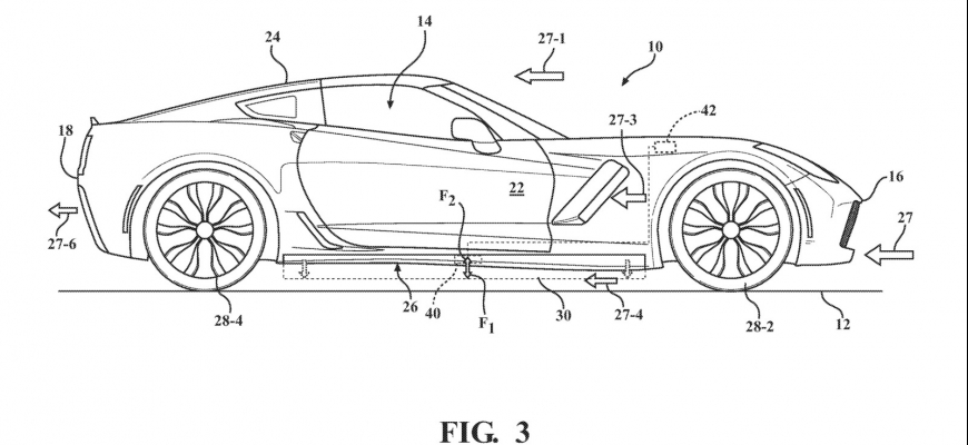 GM novými patentami naznačuje aktívnu aerodynamiku Corvette C8