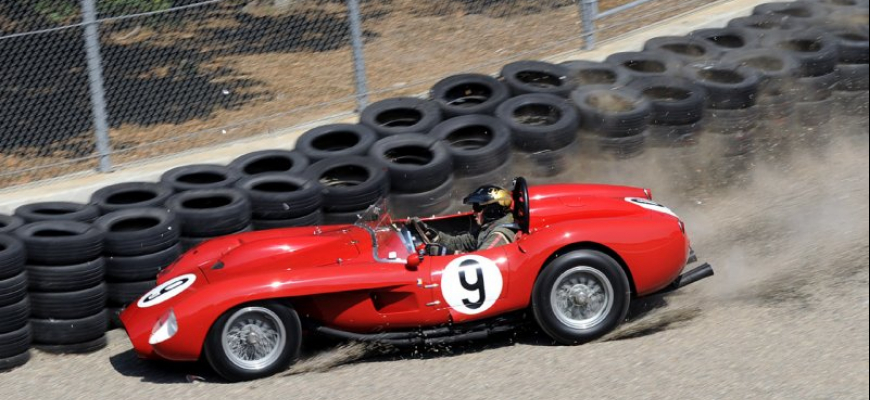 Skvostné a vzácne Ferrari 250 TR havarovalo na okruhu Laguna Seca