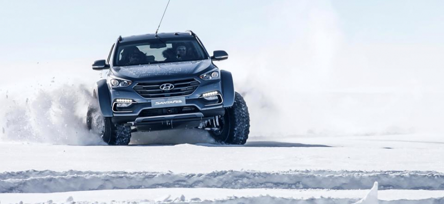 Hyundai Santa Fe zvládol prejsť cez celú Antarktídu