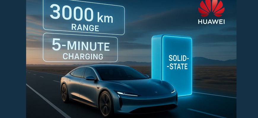 Koniec čakania pri nabíjačke? Huawei patentoval batériu s dojazdom 3000 km a nabíjaním za pár minút