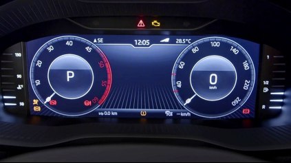 Škoda predstaví v Karoq-u Digital Instrument Panel