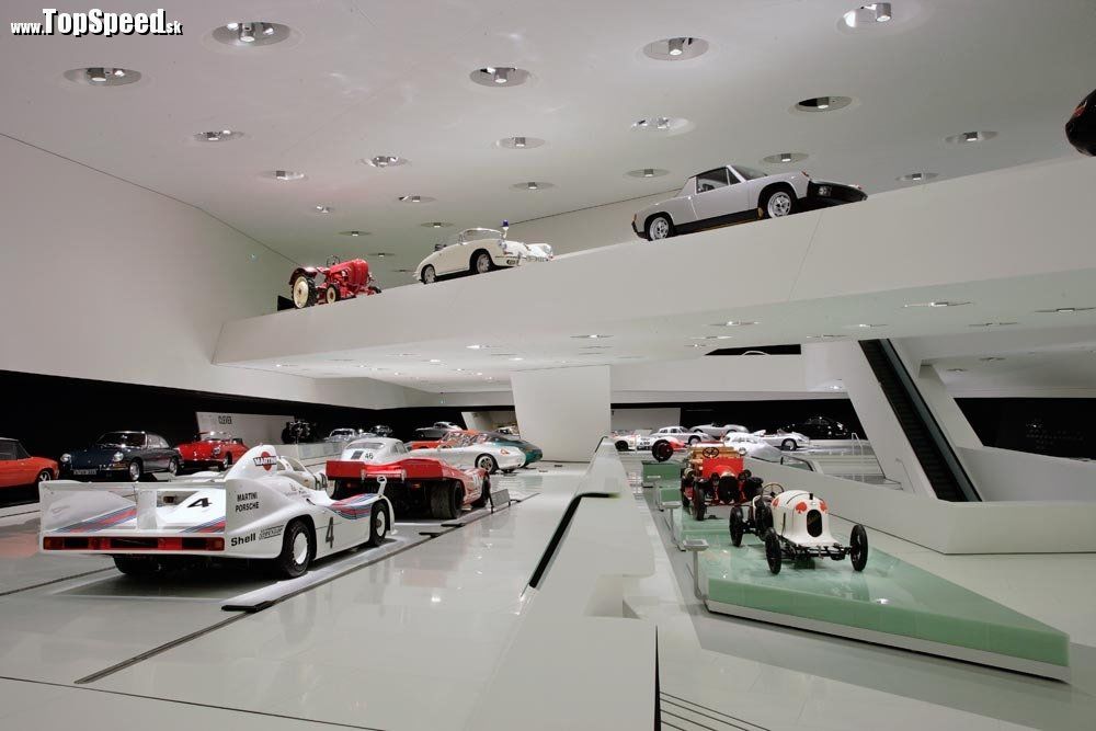 Interiér Porsche múzea
