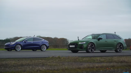 DRAG RACE TESLA MODEL 3 PROTI AUDI RS6