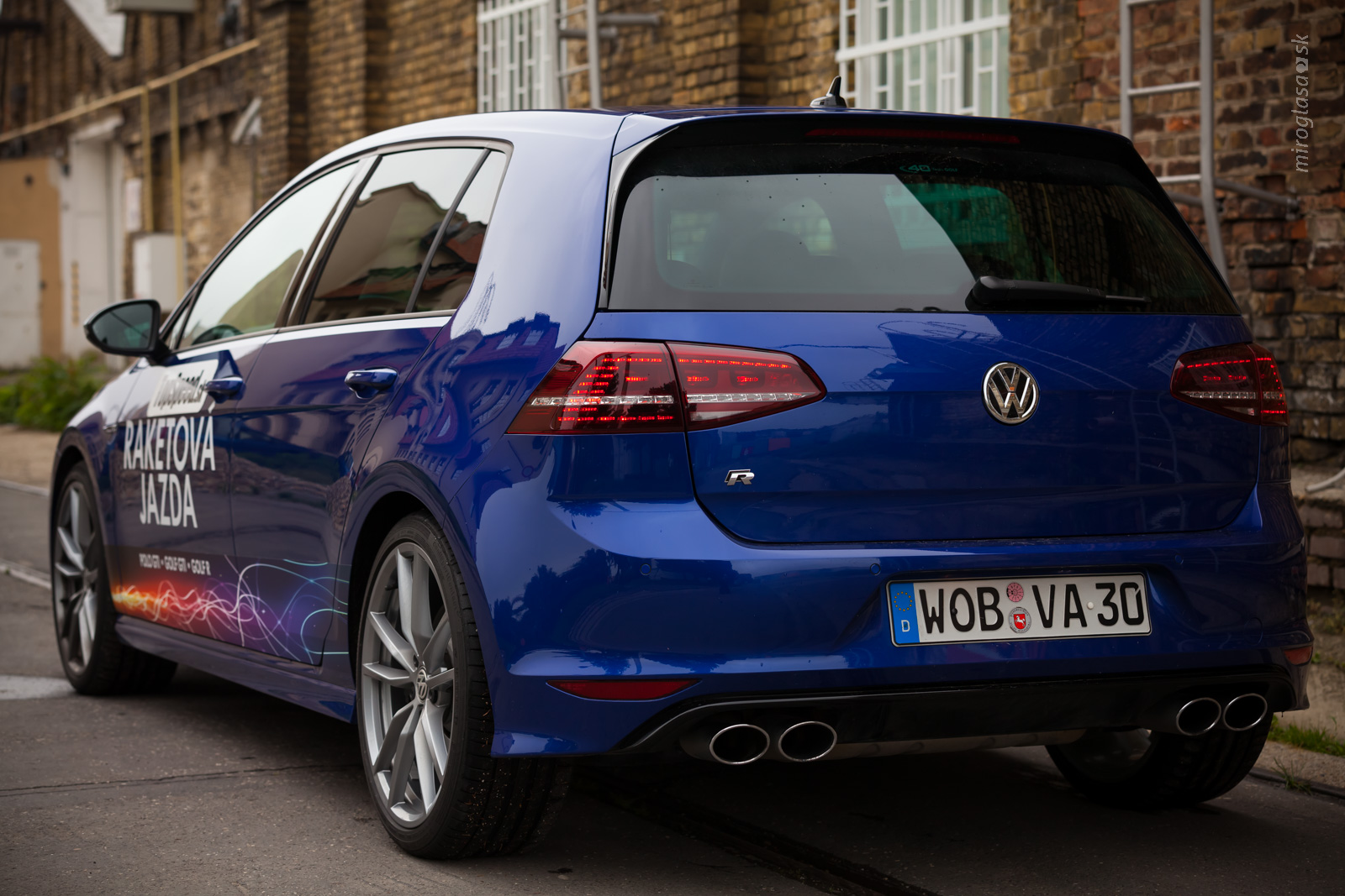 Test VW Golf 7 R 300 TopSpeed.sk