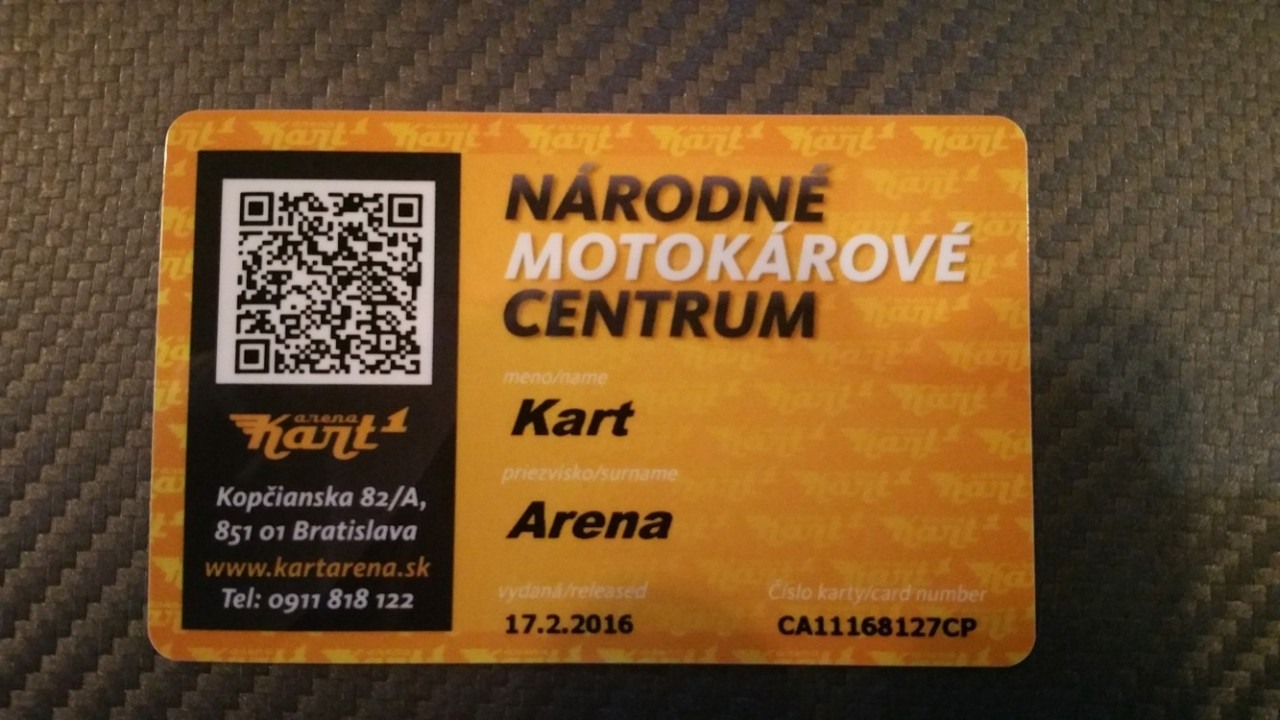 Buď členom Kart 1 Arena - každá 10. jazda je zadarmo