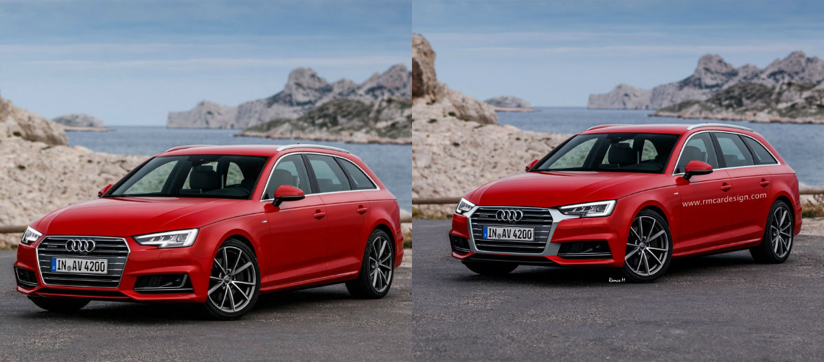 Audi A4 B9 render facelift