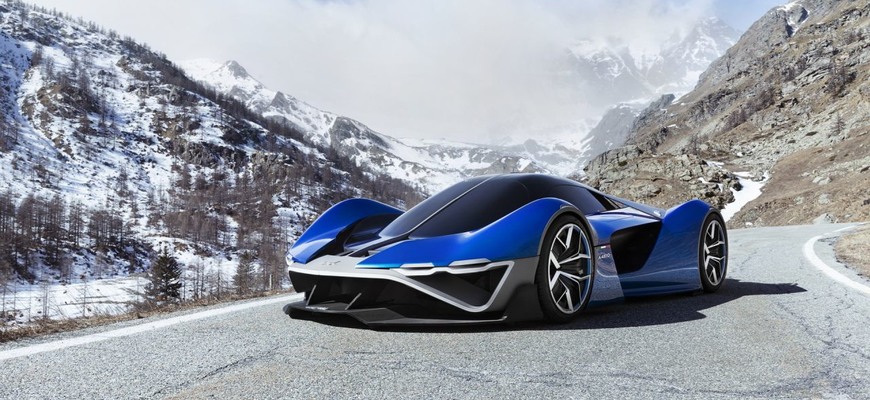 Alpine A4810 je študentská vízia vodíkového superšportu pre rok 2035