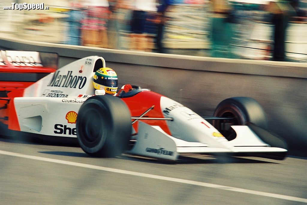 Senna počas tréningu na Monaco Grand Prix v roku 1992. (c) Iwao/kemeko1971