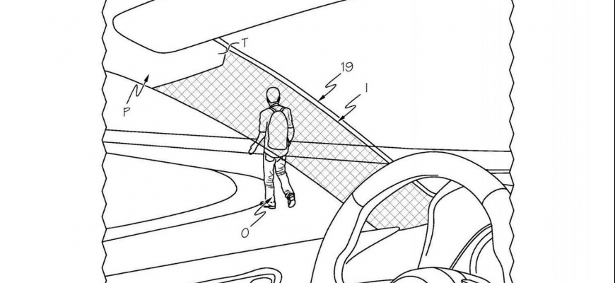 Toyota si dala patentovať priehľadný A-stĺpik