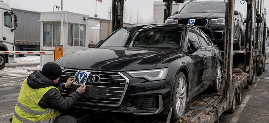 Pašovanie západných áut do Ruska: Znaky Audi a BMW prelepujú čínskymi logami
