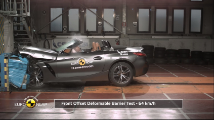 BMW Z4 EURO NCAP TESTY ZVLÁDLO NA PLNÝ POČET HVIEZDIČIEK