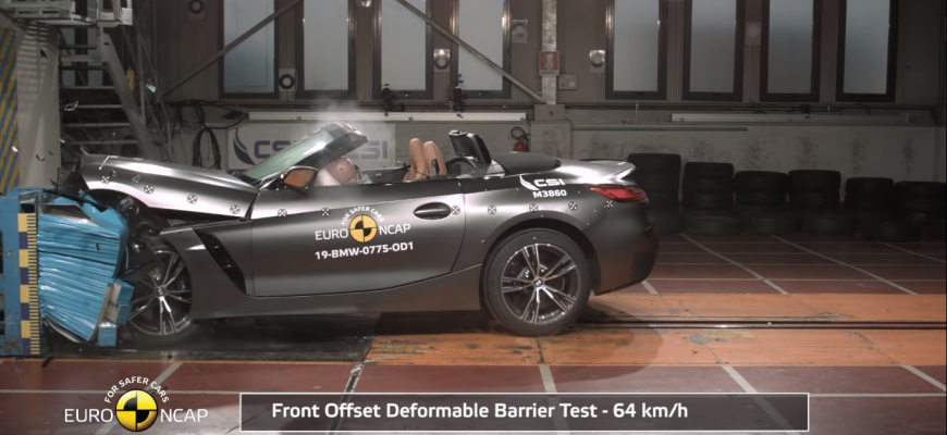 BMW Z4 Euro NCAP testy zvládlo na plný počet hviezdičiek