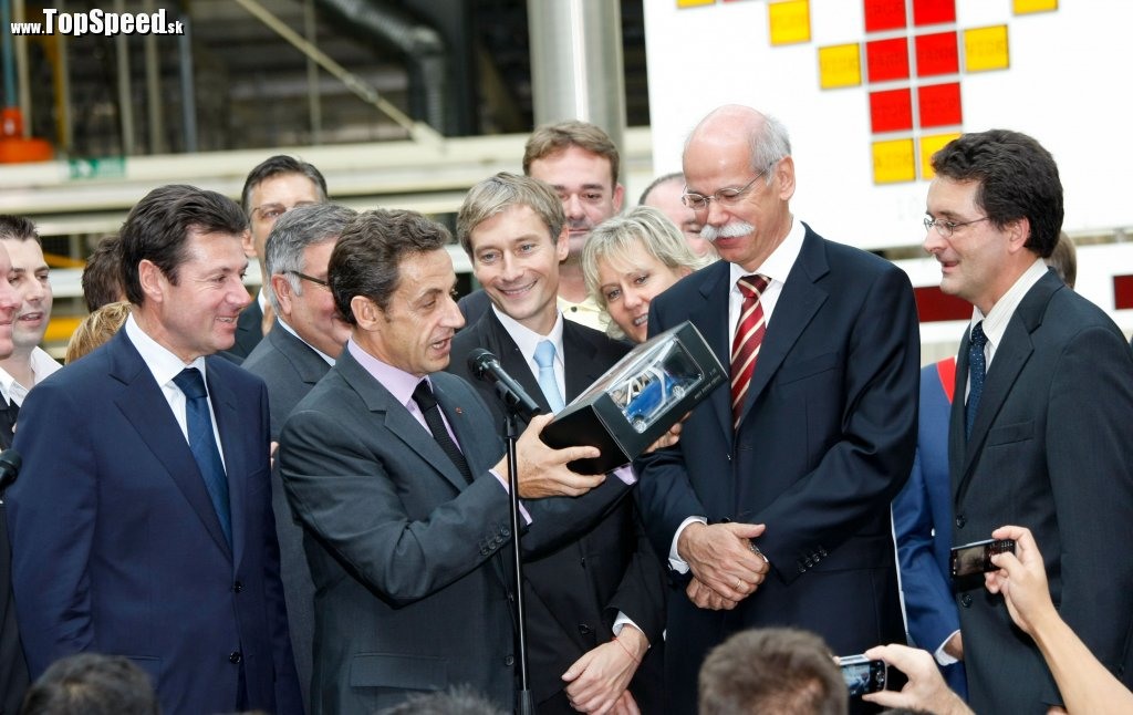 Prezident Sarkozy na návšteve v závode Smart