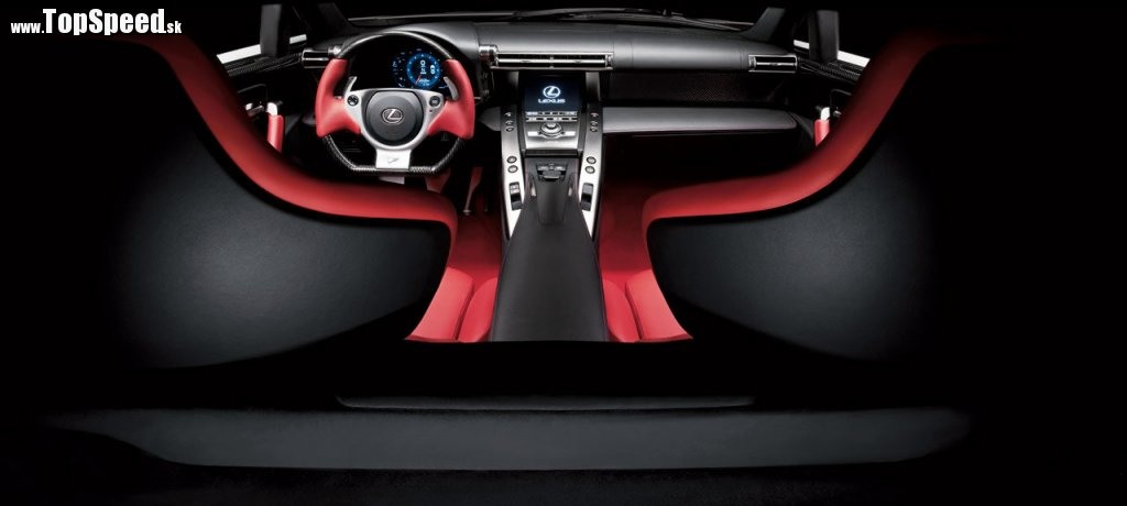 Interiér novej strely na kolesách: Lexus LFA