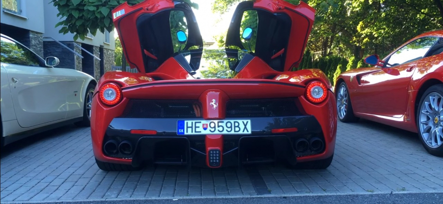 VIDEO: Ferrari LaFerrari to páli po Michalovciach