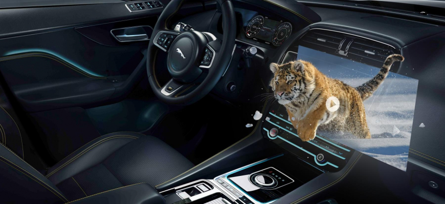 Jaguar vyvíja 3D head-up displej, bude premietať na celé okno