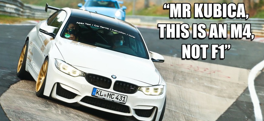 Na plné bomby! Robert Kubica potrápil BMW M4 na Nürburgringu a inštruktor sa potil