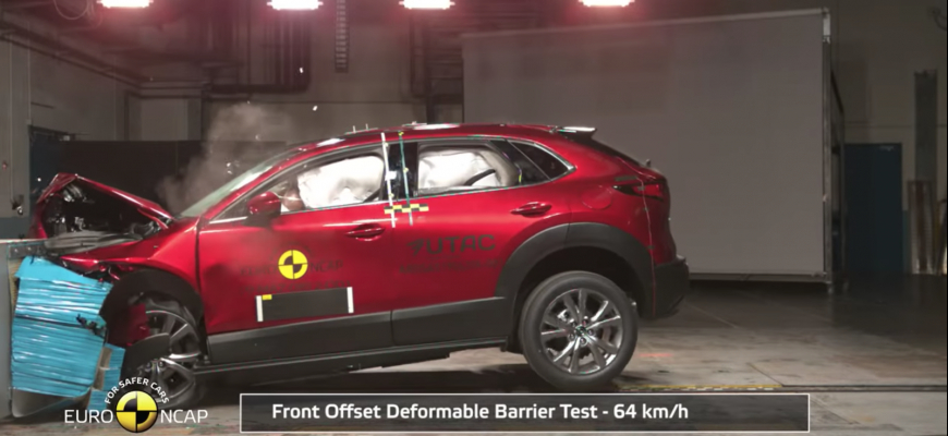 Mazda CX-30 Euro NCAP prešla na maximum bodov