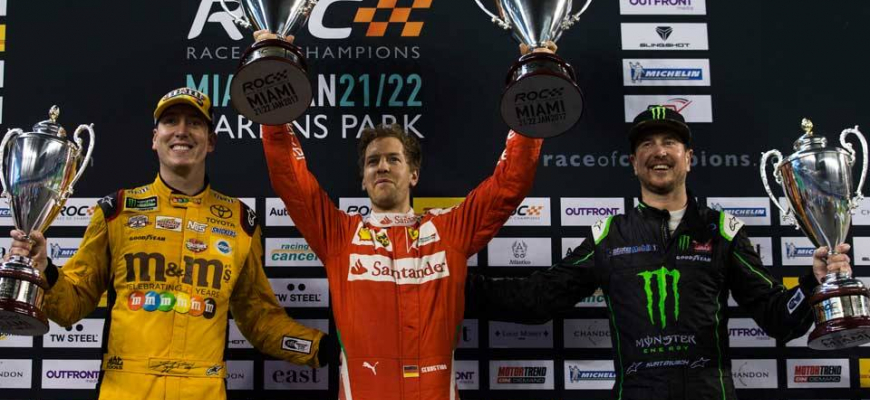 Vettel ovládol Pohár národov Race of Champions
