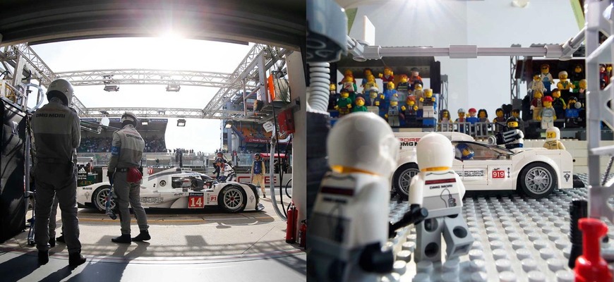 Fotograf za pomoci Lego Porsche pretvára ikonické obrázky