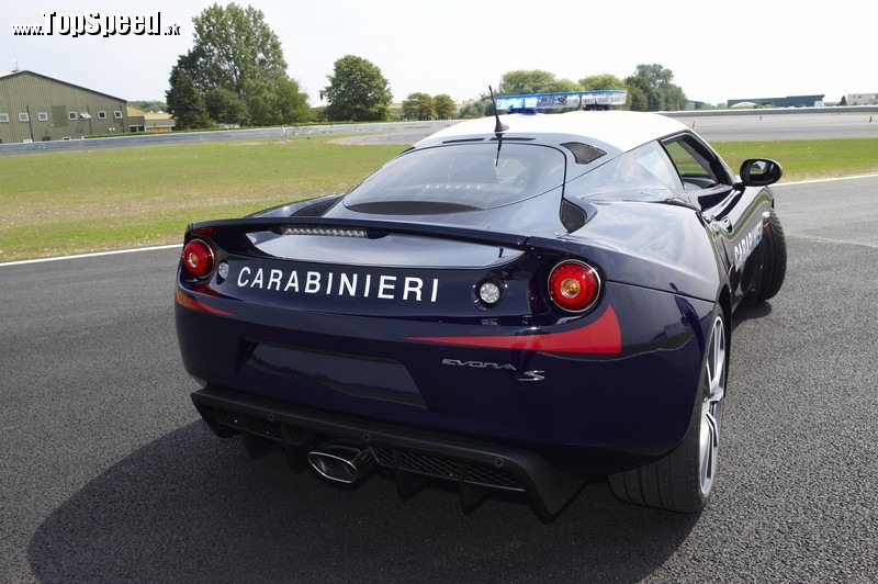 Lotus Evora S v nezvyčajnej úprave pre Carabinieri