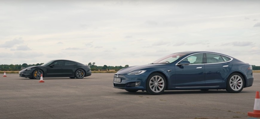 Drag race Tesla Model S proti Porsche Taycan Turbo S: kto kraľuje elektrickým autám?