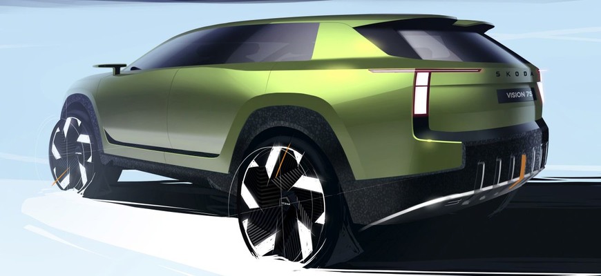 Škoda predstavila prvé oficiálne ilustrácie exteriéru elektrického konceptu Vision 7S
