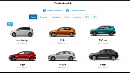 Konfigurátor Volkswagen nepatrí k najrýchlejším, ale nesklamal