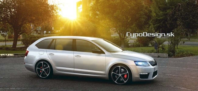 Octavia RS v kombíku? Takto si ju predstavuje Cypo Design