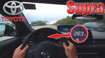 Nová Toyota Supra ukazuje svoju silu na Autobahne