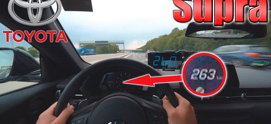 Nová Toyota Supra ukazuje svoju silu na Autobahne