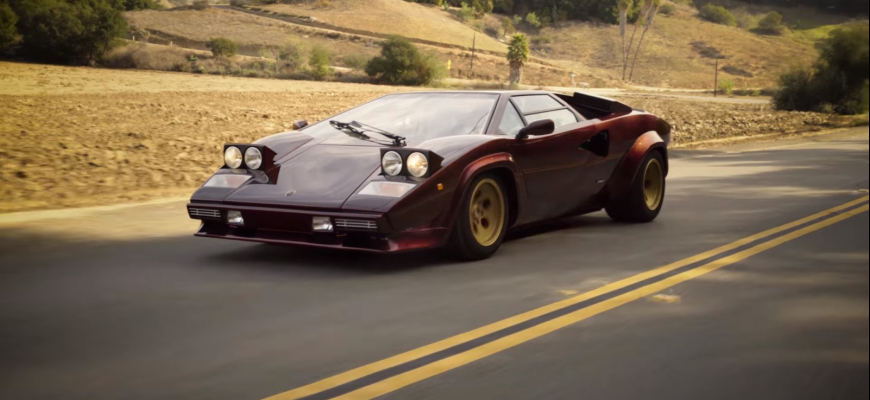 Valentino Balboni a Lamborghini Countach