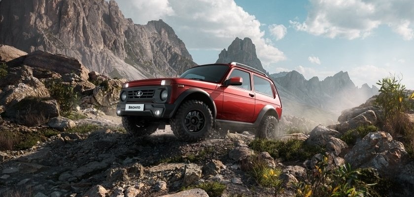 Lada Niva Bronto 2022 ide do predaja. S podvozkom 240 mm nad zemou a samosvormi