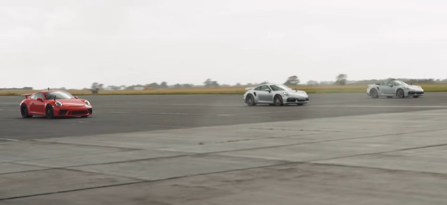 Drag race Porsche 911 GT3 proti Turbo S