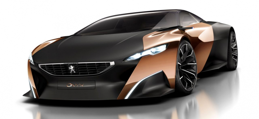 Koncept Peugeot Onyx- meď, papier a hybridný pohon