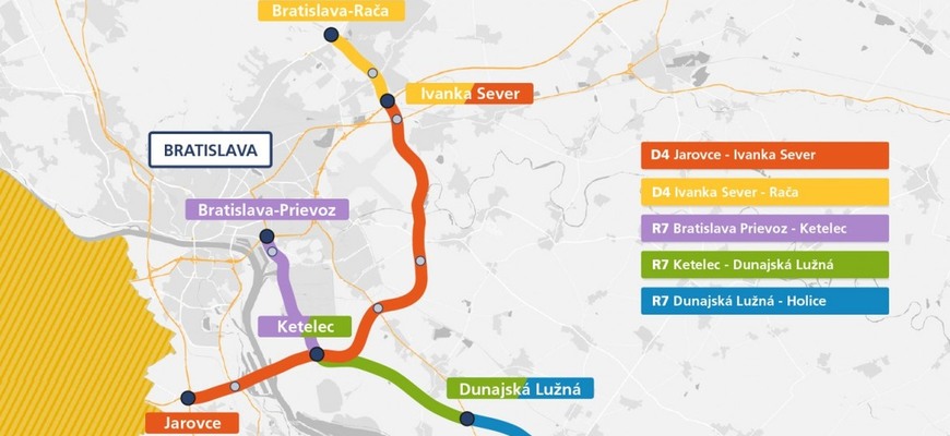 Obchvat Bratislavy, megastavba za 1,87 miliardy € bez križovatky D1 D4 zíva prázdnotou