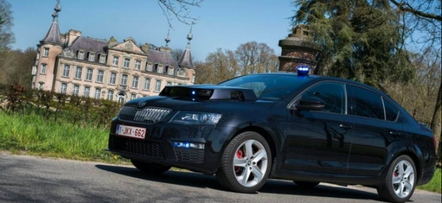 Belgický policajný KITT je Škoda Octavia RS