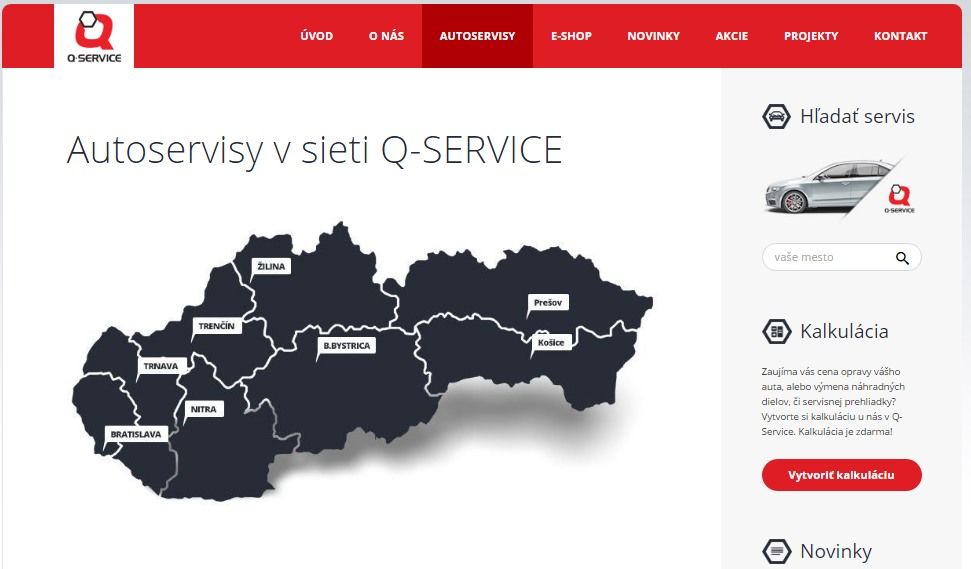 najblizsi q-service na slovensku