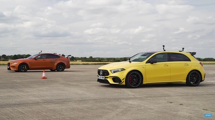 DRAG RACE JAGUAR PROJECT 8 PROTI MERCEDES-AMG A45