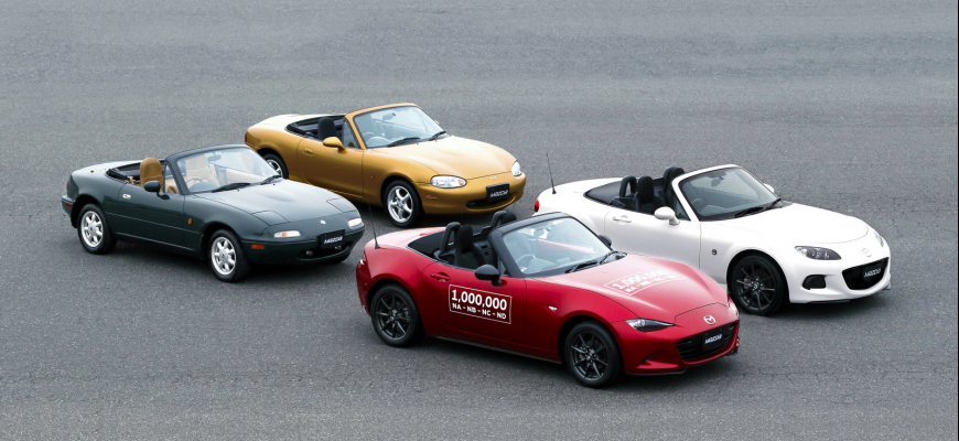 Mazda MX-5 oslavuje veľký míľnik. Vyrobili už milión kusov