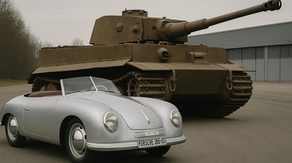 POČAS 2. SVETOVEJ VOJNY PORSCHE VYVINULO TANK. PO NEJ LEGENDÁRNY 356 ROADSTER