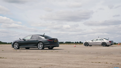DRAG RACE AUDI S8 PROTI BENTLEY FLYING SPUR