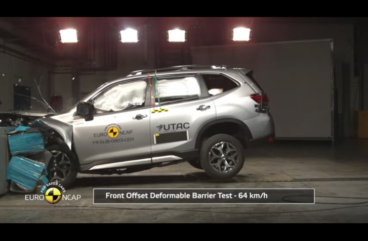 UŽ AJ SUBARU FORESTER EURO NCAP ZVLÁDLO BEZ VÝRAZNÉHO PROBLÉMU