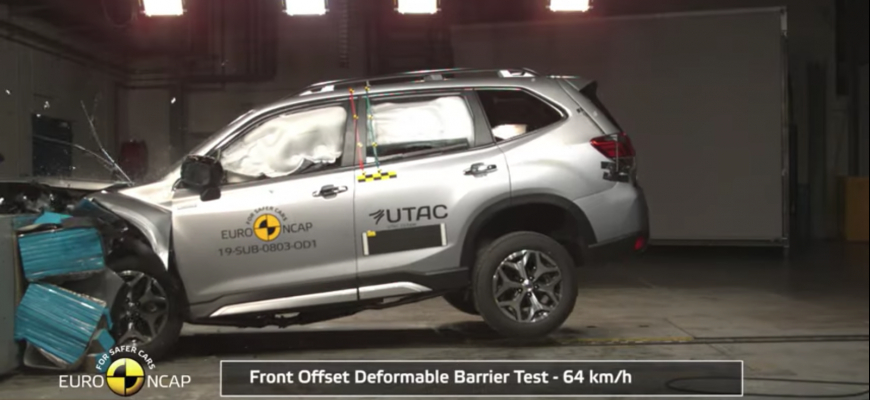 Už aj Subaru Forester Euro NCAP zvládlo bez výrazného problému