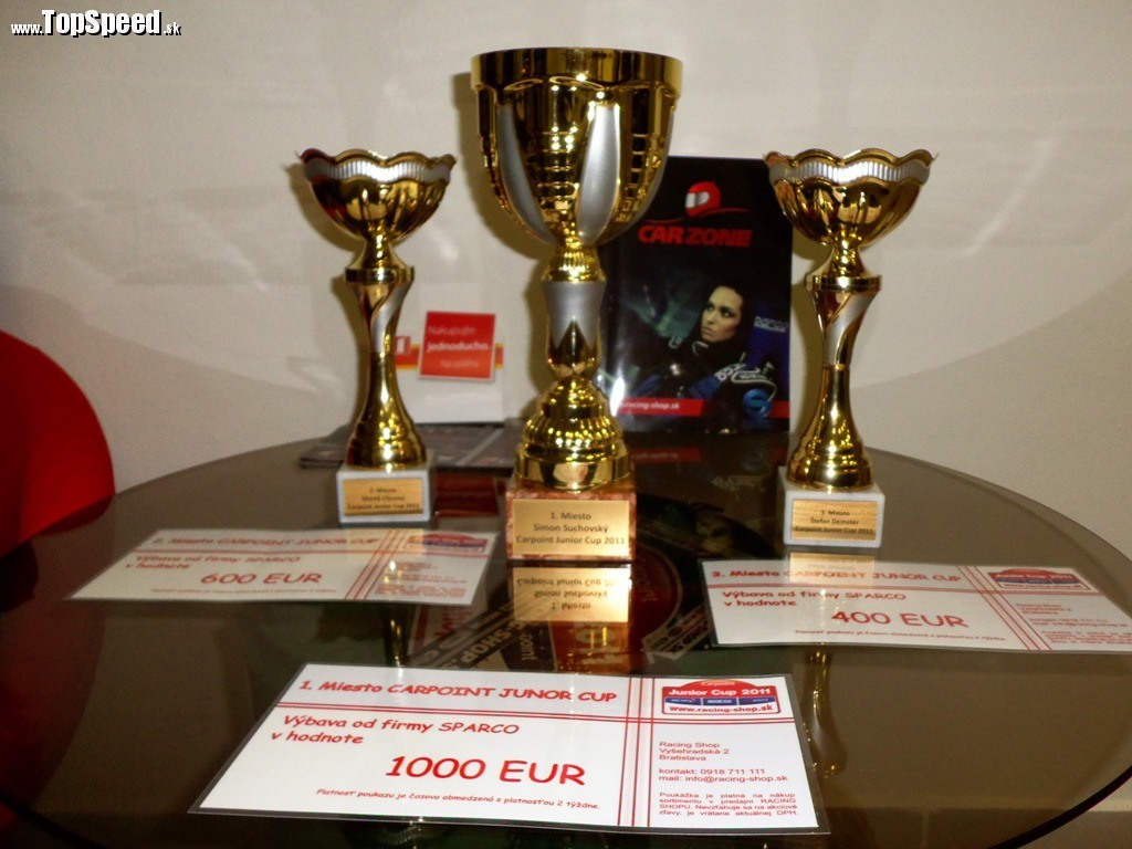 Víťazi Carpoint Junior Cup získali naozaj slušné hodnotné ceny v celkovej hodnote 2000 €.