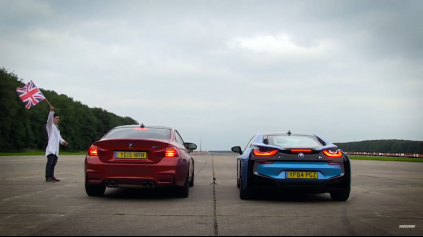 Šprint BMW M4 vs. BMW i8