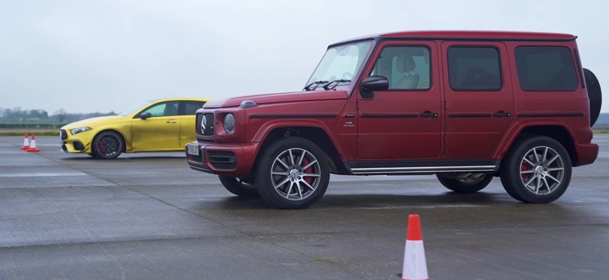 Drag race Mercedes G63 proti A45 S: Dávid vs Goliáš?